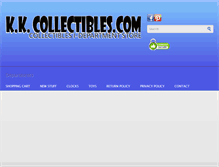 Tablet Screenshot of kkcollectables.com